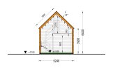 Casa in legno abitabile ALINA RV (Coibentata PLUS, 44 mm + rivestimento), 46 m² specification 7