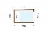 Ufficio in legno da giardino PREMIUM (Coibentata, 34 mm + rivestimento), 5x4 m, 20 m² specification 6