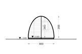 Casetta in legno da giardino BRETA S (44 mm), 3x6 m, 18 m² specification 6