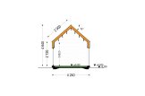 Casa in legno abitabile ADALINE RV (Coibentata PLUS, 44 mm + rivestimento), 42 m² specification 6