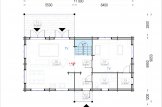Casa in legno VERA (44+44 mm), 132 m² + 13.5 m² di porticato specification 1