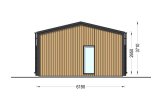 Casa in legno abitabile ANGELA RV (Coibentata PLUS, 44 mm + rivestimento), 43 m² specification 5