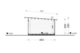 Casetta in legno da giardino a tetto piatto DREUX (34 mm), 5x4 m, 18 m² specification 6