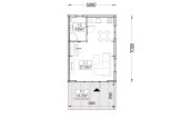 Casa in legno KARINA (34 mm + rivestimento), 46 m² specification 1