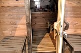 Sauna da esterno a botte HELGA 30 (46 mm), 3.0 m, ⌀ 1.97 m customer 2