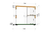 Casa prefabbricata abitabile KAYA 4L PV (Coibentata PLUS, 44 mm + rivestimento), 50 m² specification 7