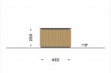 Garage in legno con tetto piano SILVIA F (34 mm + rivestimento), 4x6 m, 24 m² specification 4