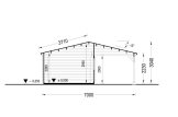 Garage in legno MULTI (44 mm) 4x6 m con tettoia auto in legno 3x6 m specification 6