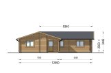 Casa in legno abitabile ADELE S (Coibentata, 44+44 mm), 60 m² specification 2