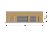 Garage in legno doppio con ripostiglio attrezzi SILVIA S (34 mm + rivestimento), 12x8 m, 88 m² specification 2
