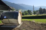 Sauna da esterno a botte HELGA 30 (46 mm), 3.0 m, ⌀ 1.97 m customer 1