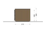 Casetta in legno da giardino INES con porticato (Coibentata, 34 mm + rivestimento), 6x3 m, 18 m² specification 3