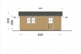 Garage in legno LORA (struttura in legno), 5x6 m , 30 m² specification 3