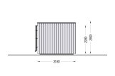 Casetta in legno da giardino INES con porticato (34 mm + rivestimento), 6x3 m, 18 m² specification 3