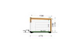 Casa prefabbricata abitabile PREMIUM PV (Coibentata PLUS, 44 mm + rivestimento), 42 m² specification 6