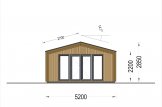 Casetta in legno da giardino PIA (Coibentata, struttura in legno), 5x3 m, 15 m² specification 2