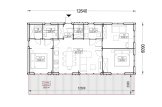 Casa in legno NICOLE (44 mm + rivestimento), 68 m² specification 1