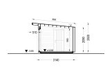 Casetta in legno da giardino EVELIN PLUS (34 mm + rivestimento), 6x3 m, 15 m² specification 6