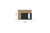 Casa in legno abitabile PREMIUM RV (Coibentata PLUS, 44 mm + rivestimento), 42 m² specification 3