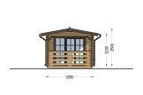 Casetta in legno da giardino LILI con ripostiglio attrezzi (34 mm), 6x3 m, 11 m² specification 3