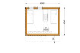 Casa in legno abitabile SOPHIA RV (Coibentata PLUS, 34 mm + rivestimento), 20 m² specification 2