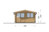 Casetta in legno da giardino LILLE (44 mm), 4x3 m, 12 m² specification 2