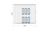 Casa prefabbricata abitabile KAYA 4L PV (Coibentata PLUS, 44 mm + rivestimento), 50 m² specification 6