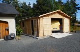 Garage in legno (44 mm) 6x6 m customer 1