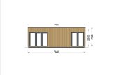 Casa in legno PREMIUM (34 mm + rivestimento),  7.5x4 m, 30 m² specification 2