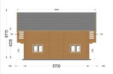 Casa in legno LANGON S (44+44 mm), 95 m² specification 5