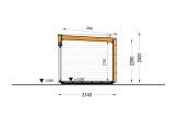 Casetta in legno da giardino INES con porticato (Coibentata, 34 mm + rivestimento), 6x3 m, 18 m² specification 6