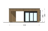 Casetta in legno da giardino INES PLUS con porticato a L (34 mm + rivestimento), 6x6 m, 36 m² specification 5