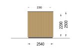 Ufficio in legno da giardino PREMIUM S (Coibentata PLUS, 34 mm + rivestimento), 4.1x2.4 m, 10 m² specification 3