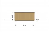 Garage in legno con tetto piano SILVIA F (34 mm + rivestimento), 4x6 m, 24 m² specification 5