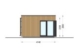 Ufficio in legno da giardino PREMIUM (34 mm + rivestimento), 5x4 m, 18 m² specification 5