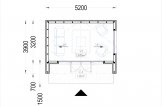 Casetta in legno da giardino PIA (Coibentata, struttura in legno), 5x3 m, 15 m² specification 1