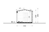 Casetta in legno da giardino EMMY PLUS (34 mm + rivestimento), 6x3 m, 15 m² specification 6