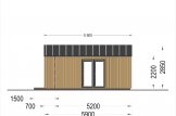 Casetta in legno da giardino PIA (Coibentata, struttura in legno), 5x5 m, 25 m² specification 3