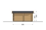 Casetta in legno da giardino OSLO (34 mm), 5x4 m, 20 m² specification 4
