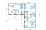 Casa in legno abitabile PAULA RV (Coibentata PLUS, 44 mm + rivestimento), 118 m² specification 1