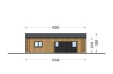 Casa in legno abitabile SELENE (Coibentata, 44 mm + rivestimento), 54 m² specification 4
