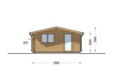 Casetta in legno da giardino DREUX (34 mm), 5x5 m, 25 m² specification 2