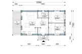 B-Ware: Casa in legno abitabile con porticato DONNA S (Coibentata PLUS, 44+44 mm), 63 m² + 11.5 m² specification 1