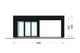 Casetta in legno da giardino INES con porticato (34 mm + rivestimento), 6x3 m, 18 m² specification 2