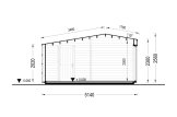 Casetta in legno da giardino TONIA PLUS (34 mm + rivestimento), 5x3 m, 15 m² specification 6