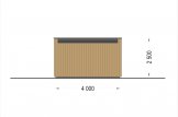 Garage in legno con tetto piano STELA F (struttura in legno), 4x6 m, 24 m² specification 4