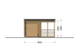 Sauna da esterno FREJA (44 mm), 4.5x2.5 m, 4.85 m² specification 4