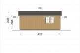Garage in legno LORA (struttura in legno), 5x6 m , 30 m² specification 5