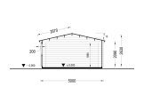 Garage in legno CLASSIC S (44 mm), 5x6 m, 30 m² specification 6