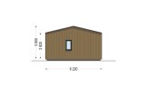 Casa prefabbricata abitabile NICOLE PV (Coibentata PLUS, 44 mm + rivestimento), 67 m² specification 3